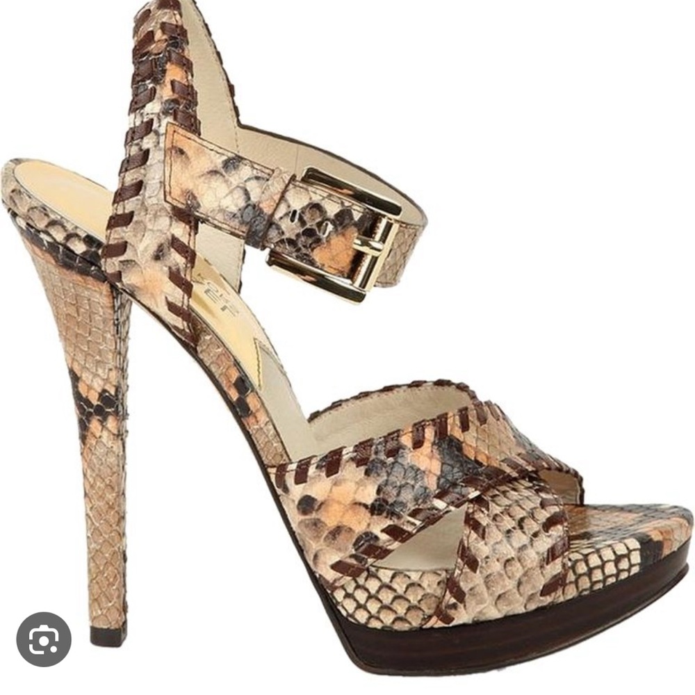 Michael Kors Jet Set six snake skin heel
